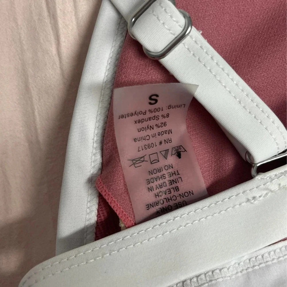 Pink and white bikini top small - Picture 4 of 4